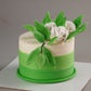 Green Ombre Gardenia Cake