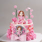 Pink Rose Garden Doll Cake