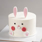 Bunny Face Minimal Cake