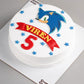 Sonic Print Fifth Birthday Cake