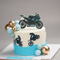 Superbike Silhouette Cake