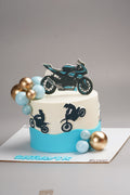 Superbike Silhouette Cake