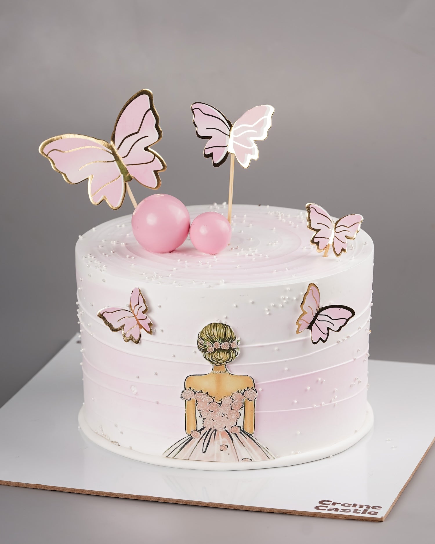 Butterfly Gown Bride Cake