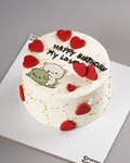 Cuddling Cats Love Cake