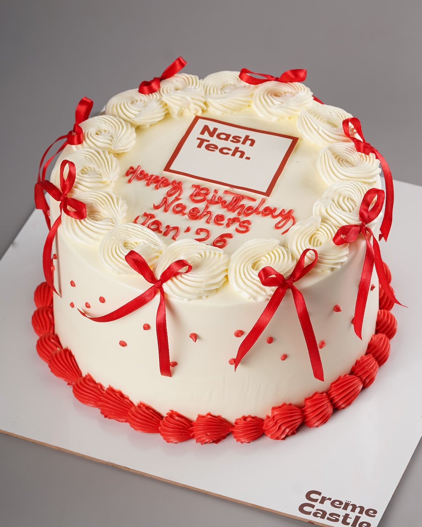 NashTech Corporate Ribbon Cake