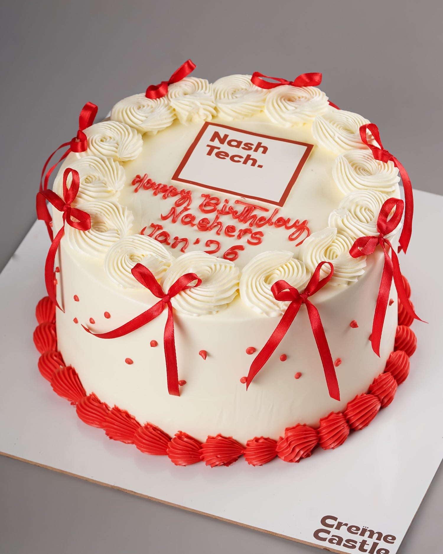 NashTech Corporate Ribbon Cake