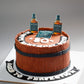 Whiskey Barrel 50th Birthday Cake