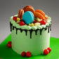 Pistachio Macaron Drip Cake