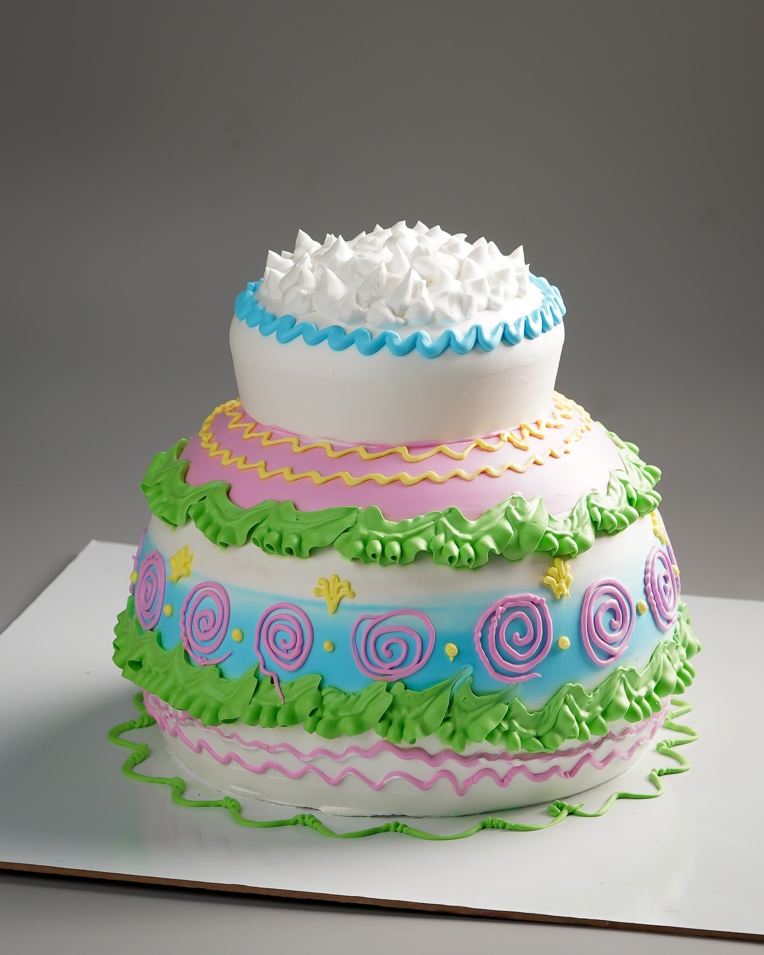 Pastel Swirl Candy Cake