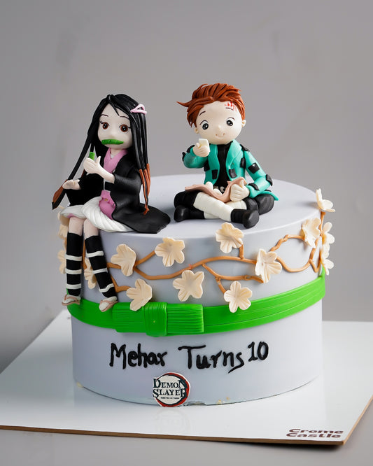 Demon Slayer Nezuko Tanjiro Cake