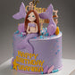 Purple Mermaid Birthday Cake