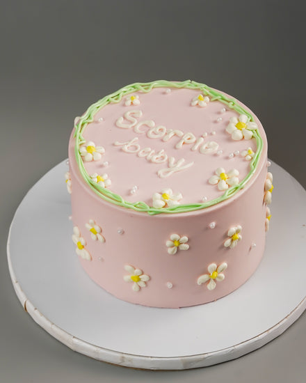 Scorpio Baby Daisy Cake