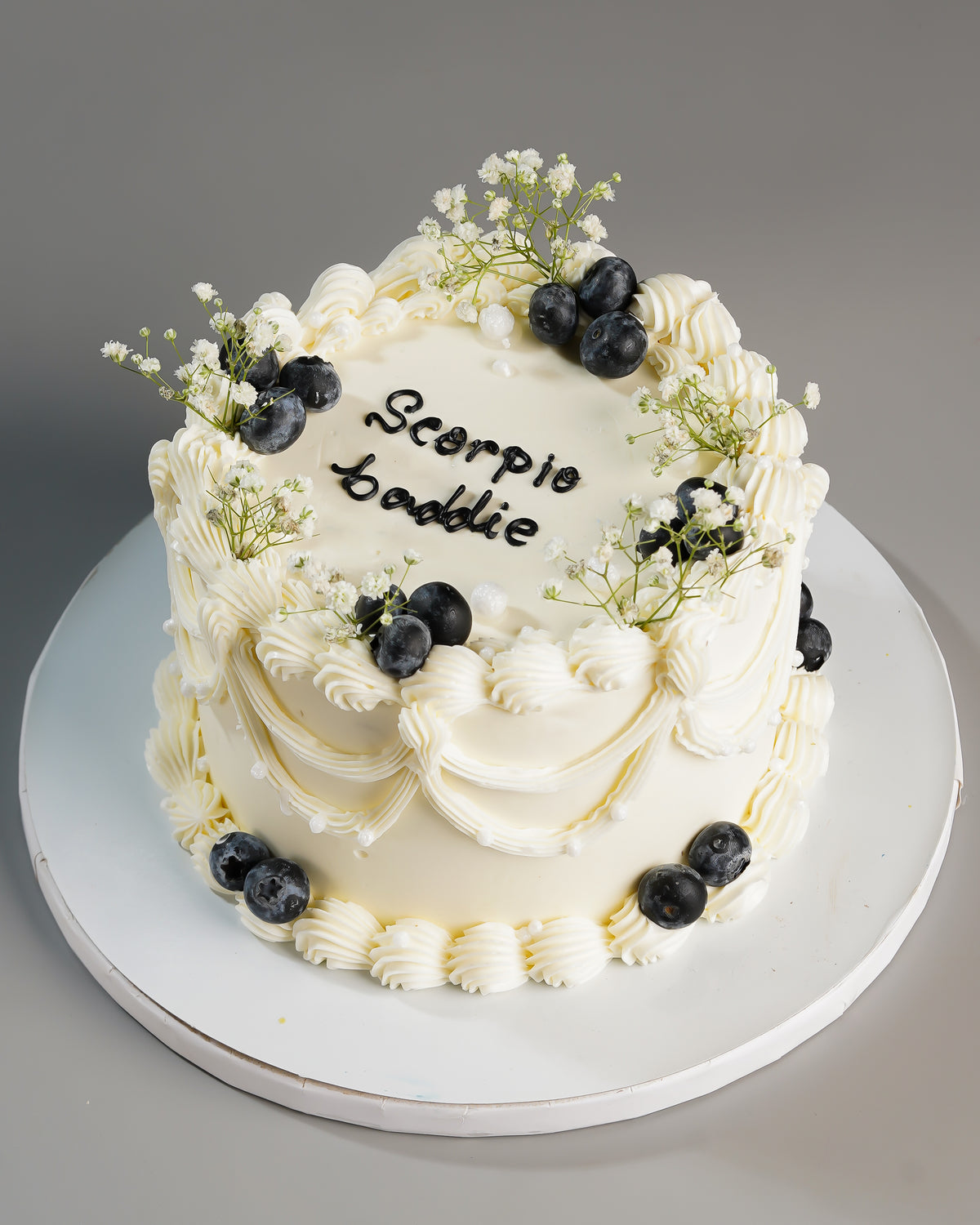 Scorpio Baddie Blueberry Cake