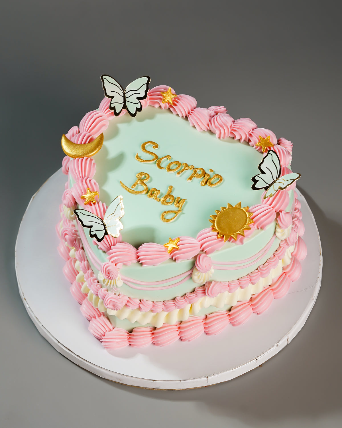 Scorpio Baby Celestial Heart Cake
