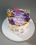 Scorpio Baddie Purple Cake