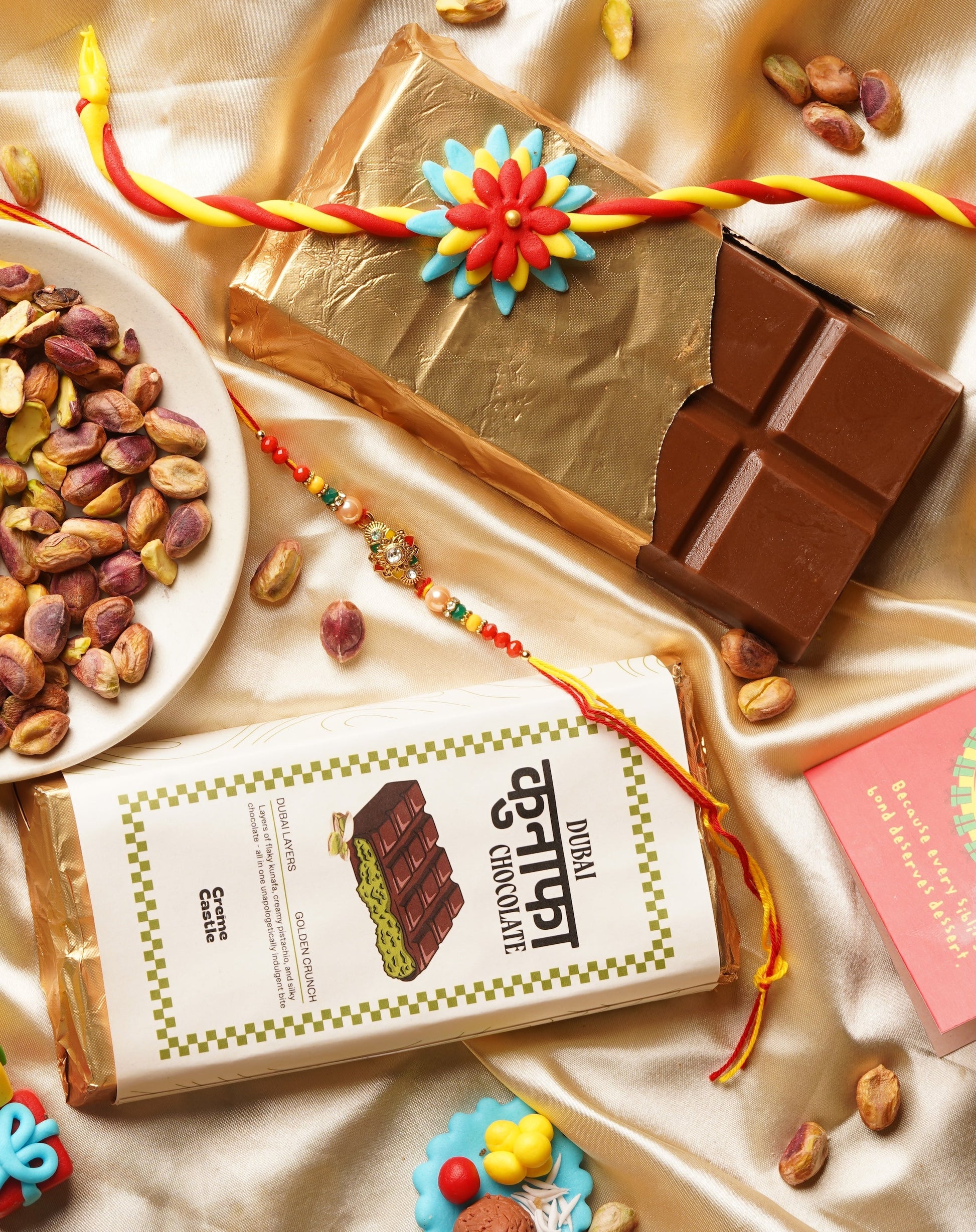 Dubai Viral Kunafa Chocolate Bark