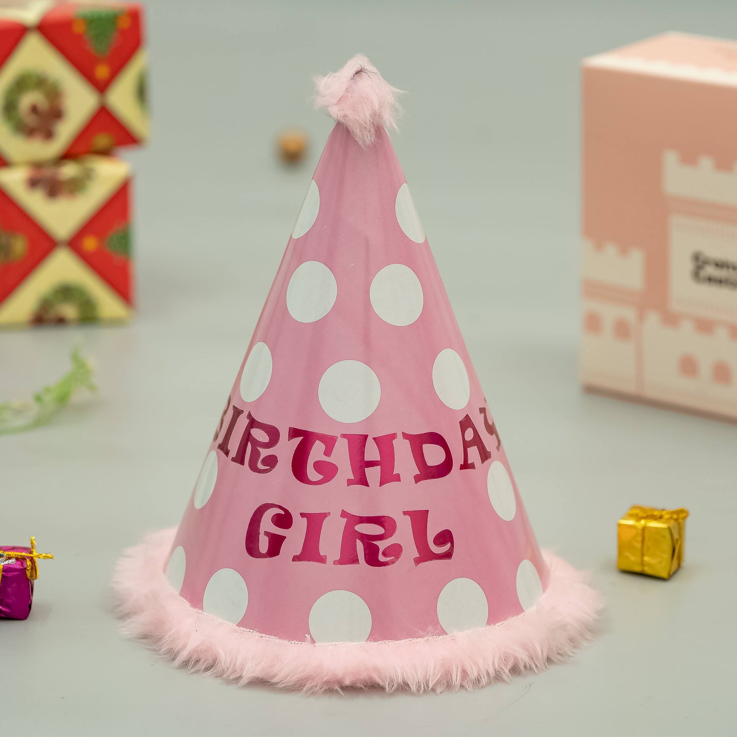 Birthday Cap for Girl - Creme Castle