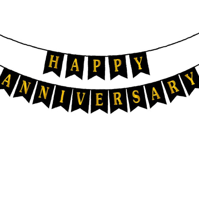 Happy Anniversary Banner - Creme Castle