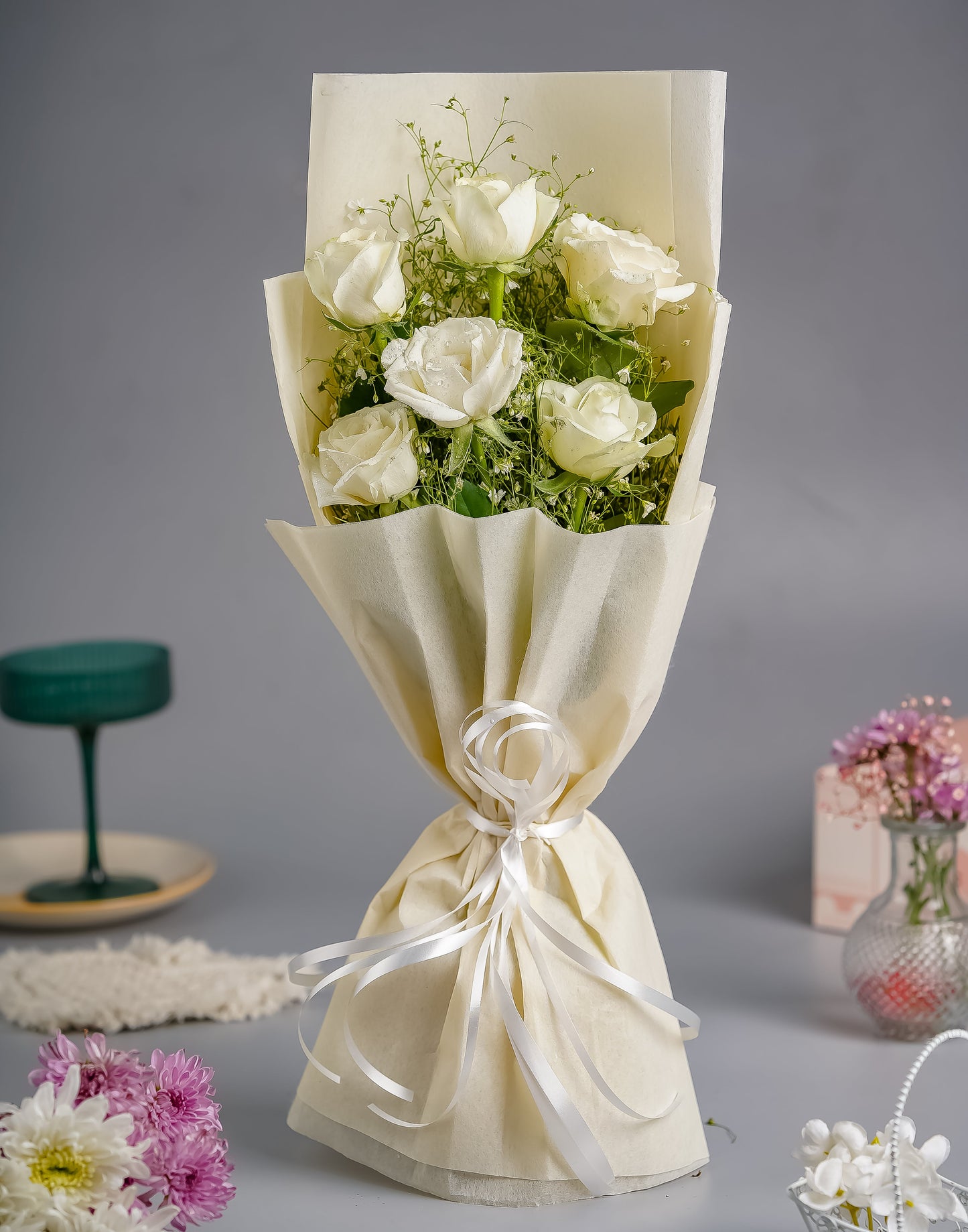 White Rose Bouquet