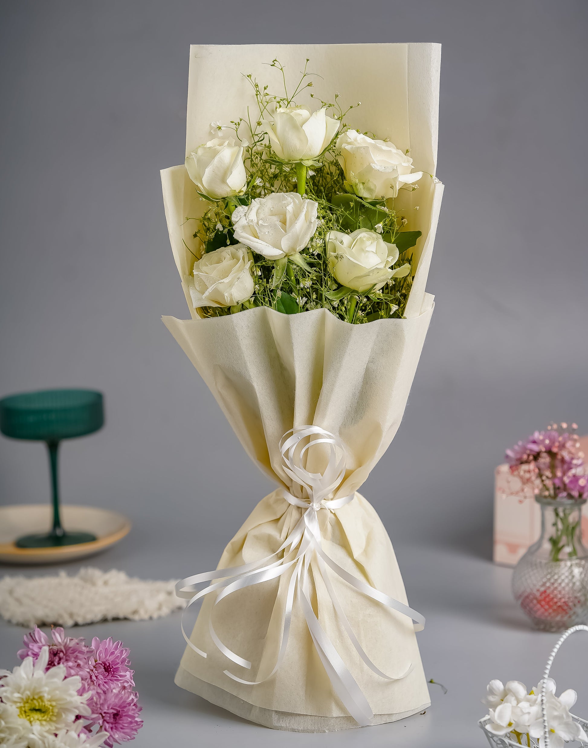 White Rose Bouquet