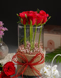 Glass Full of roses