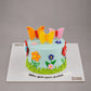 Butterfly theme cake by Creme Castle