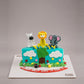 Jungle Half Cake. 6 Months Cake. Half Birthday Cake. Noida & Gurgaon