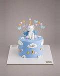 Blue Unicorn Pony Design Cake