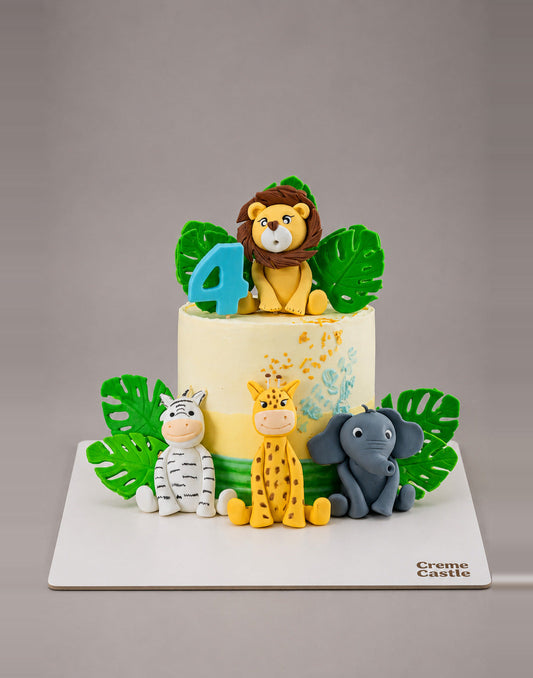 Animal Party Birthday Cake