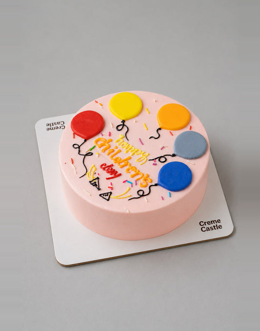 Balloon Bento Cake - Creme Castle
