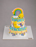 Sunny Rainbow 1st Birthday Cake