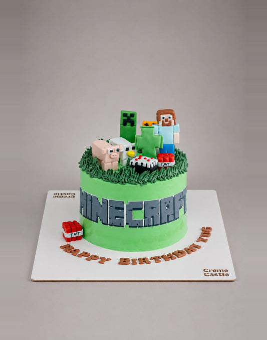 Minecraft Fam Theme Cake