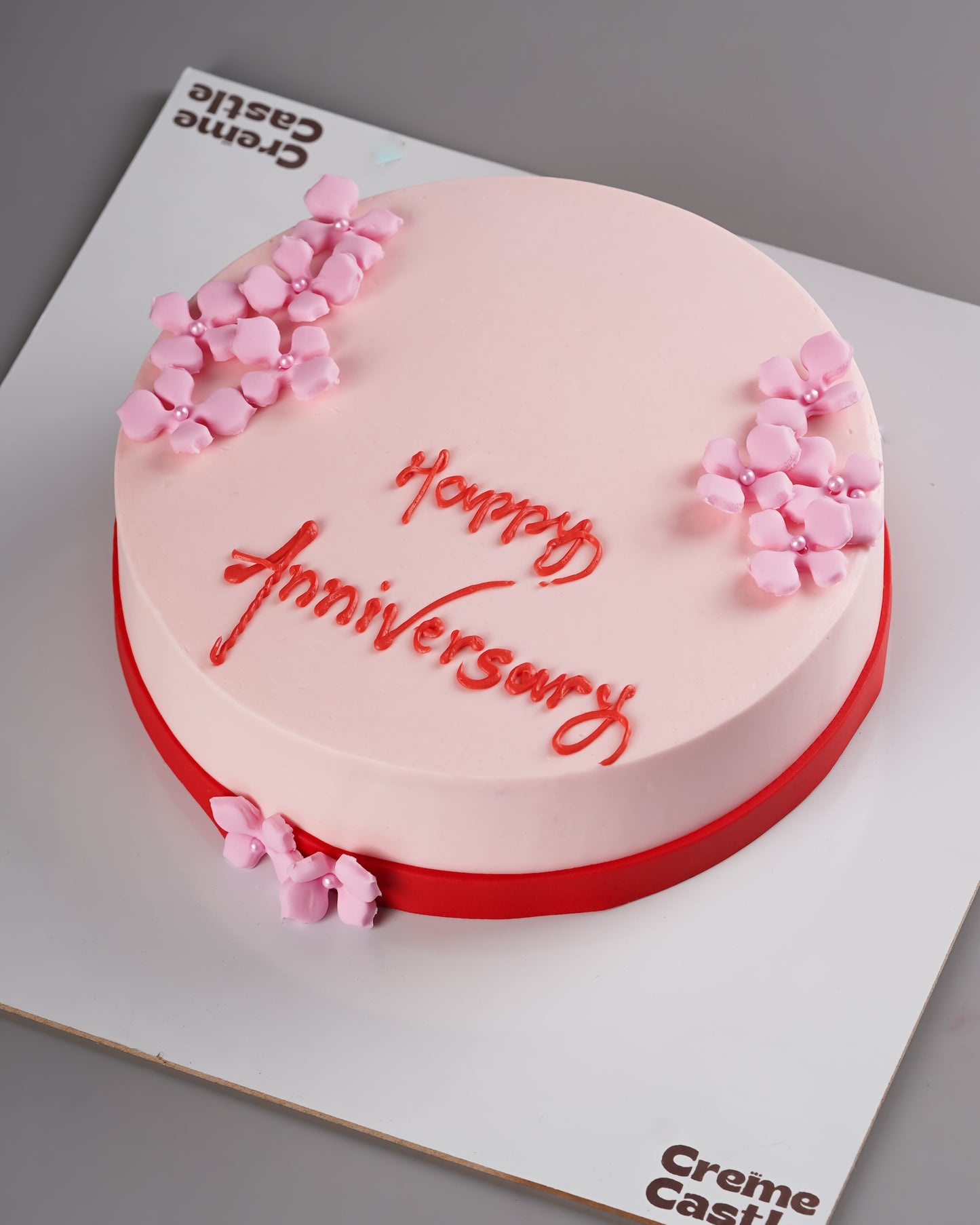 Floral Theme Cake - Creme Castle