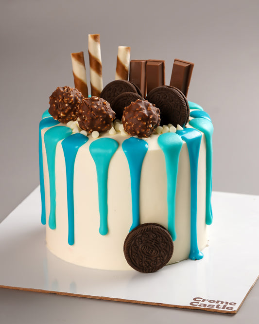 Chocolate Drip Cake - Creme Castle