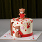 Heart And Bears Cake - Creme Castle