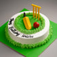 Cricket Fan Birthday Cake