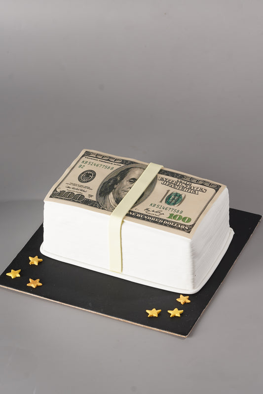 Dollar Bunch Design Cake - Creme Castle