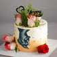 Floral Hand in Hand Anniversary Cake