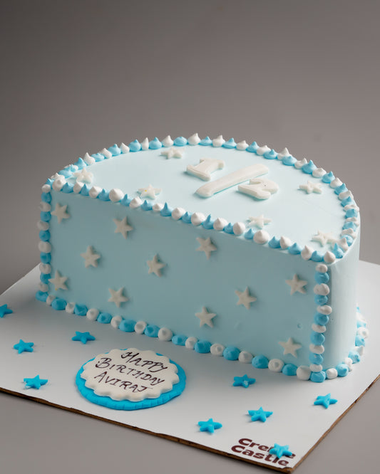 Six Month Birthday Cake | Creme Castle