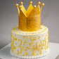 Crown Design Cake - Creme Castle