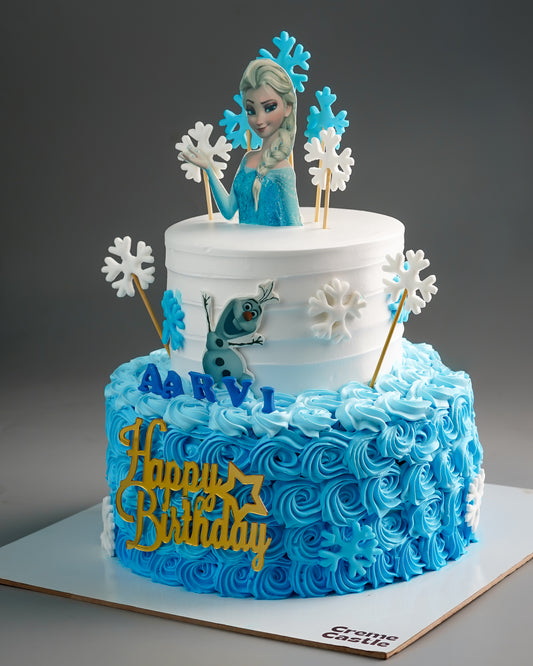 Frozen Cream Tier Cake