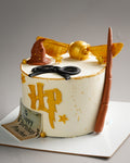 Gold Harry Potter Cake