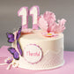 Butterfly Theme Cake in White by Creme Castle