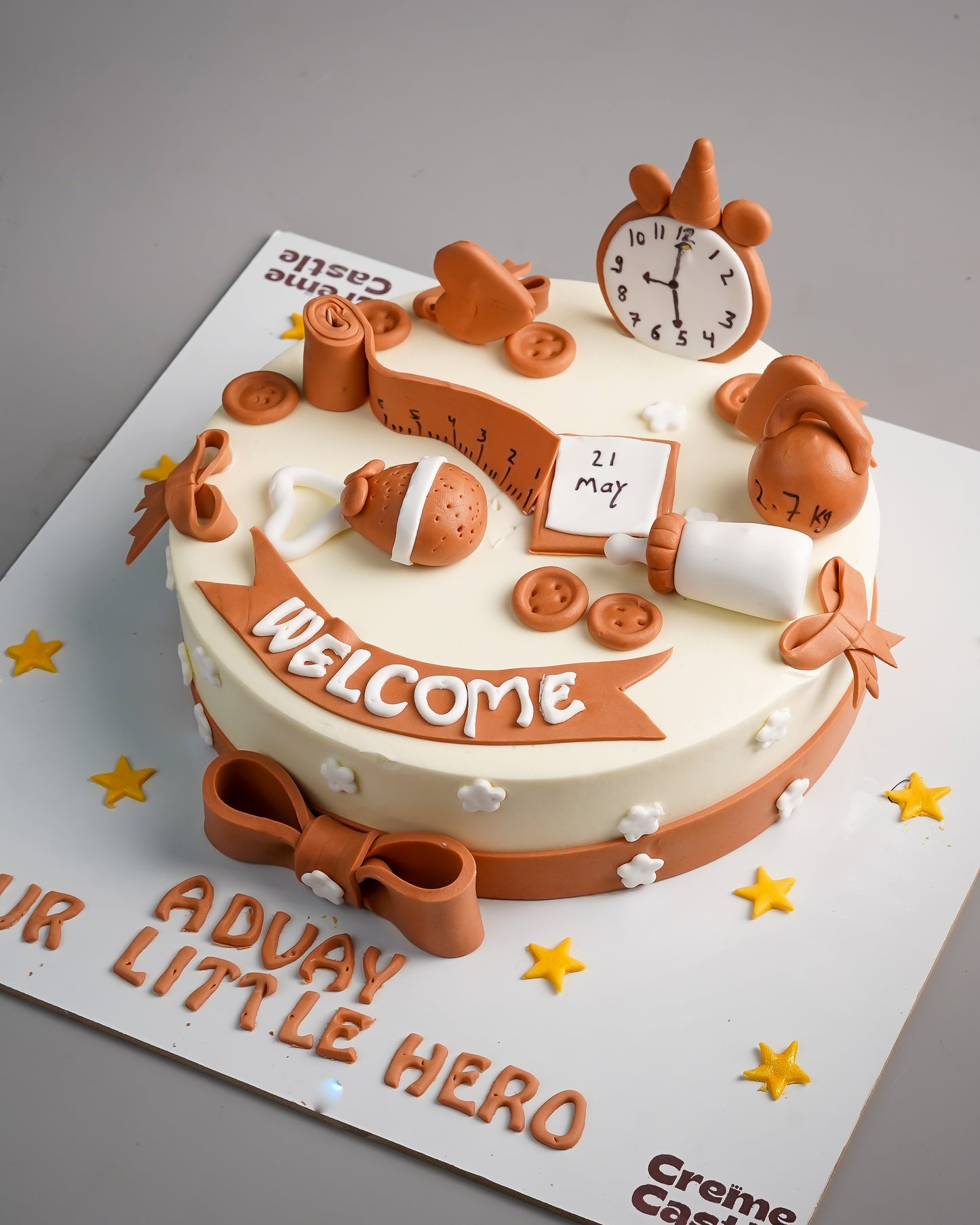Welcome Baby Name Cake