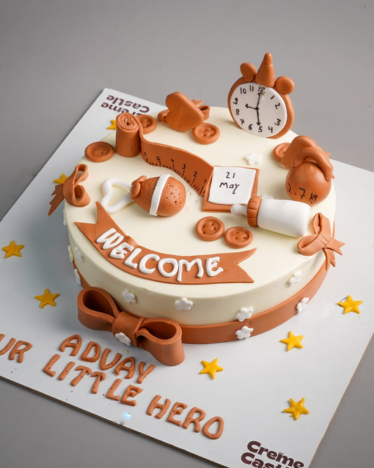 Welcome Baby Name Cake