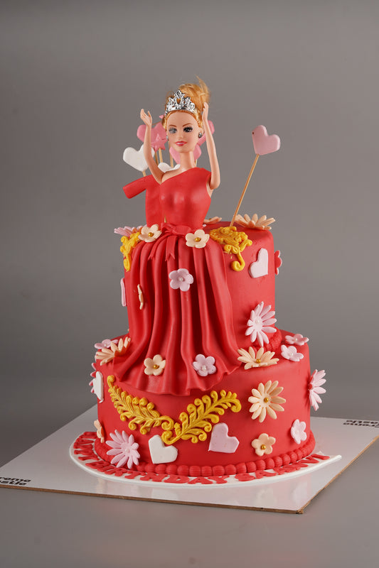 Barbie Design Cake - Creme Castle
