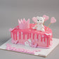 6 Months Teddy Cake