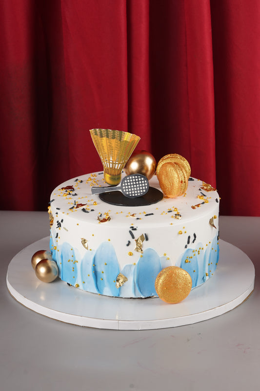 Badminton Sports Birthday Cake