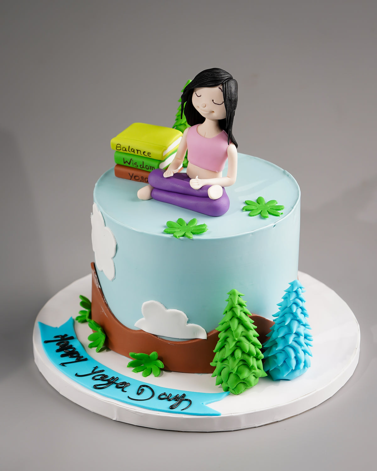 Yoga Day Serenity Cake - Creme Castle