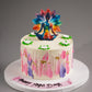 Chakra Yoga Day Cake - Creme Castle